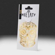 Transfer tattoo Флеш тату "Gold skull"